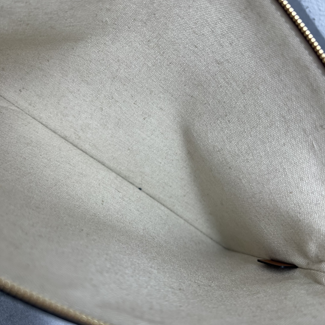 Celine Striped Fabric Handbag - Image 5