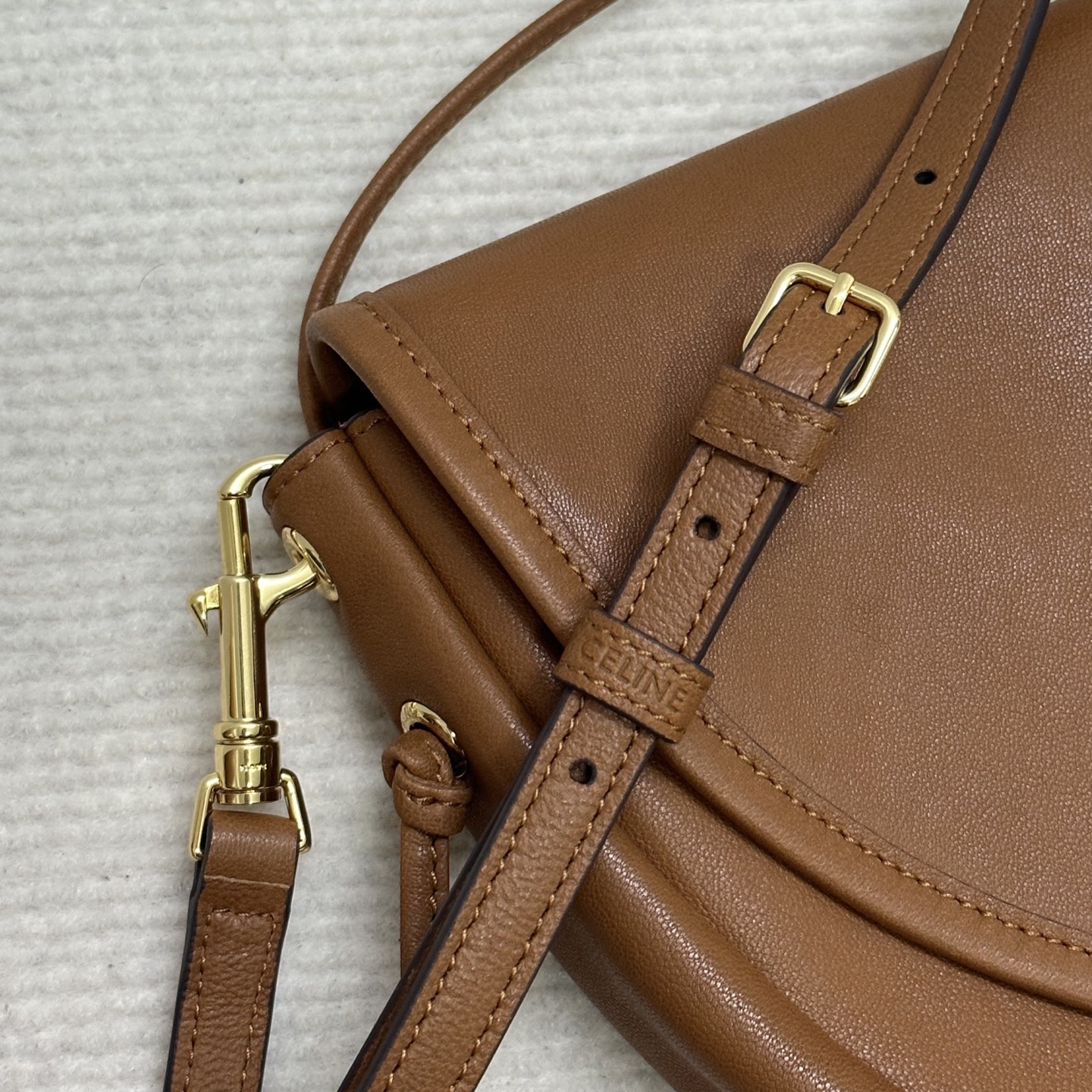 CELINE Half Moon Soft Triomphe Shoulder Bag - Image 5