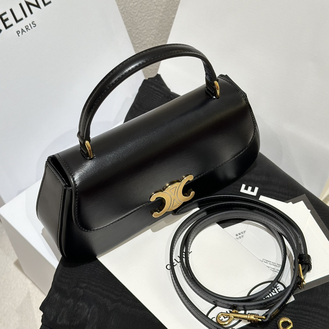 Celine Teen Lola Triomphe Leather Shoulder Bag - Image 5