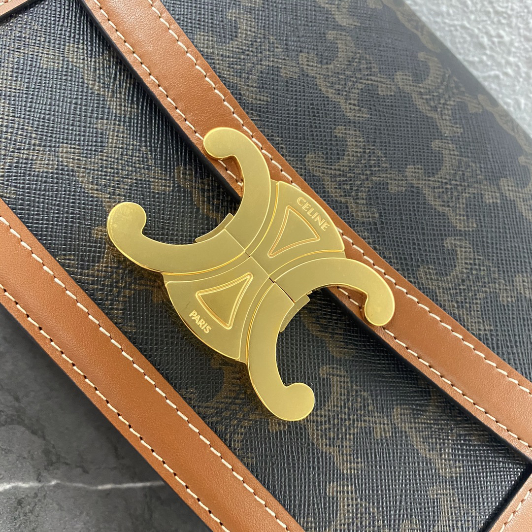 Triome Custom Printed Calf Leather Crossbody Bag with Turn-Lock Closure - Image 5