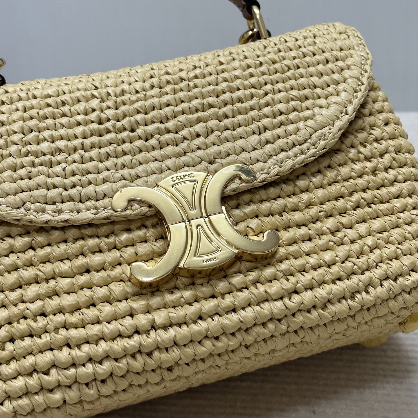 CELINE Teen Nino Woven Shoulder Bag - Image 5