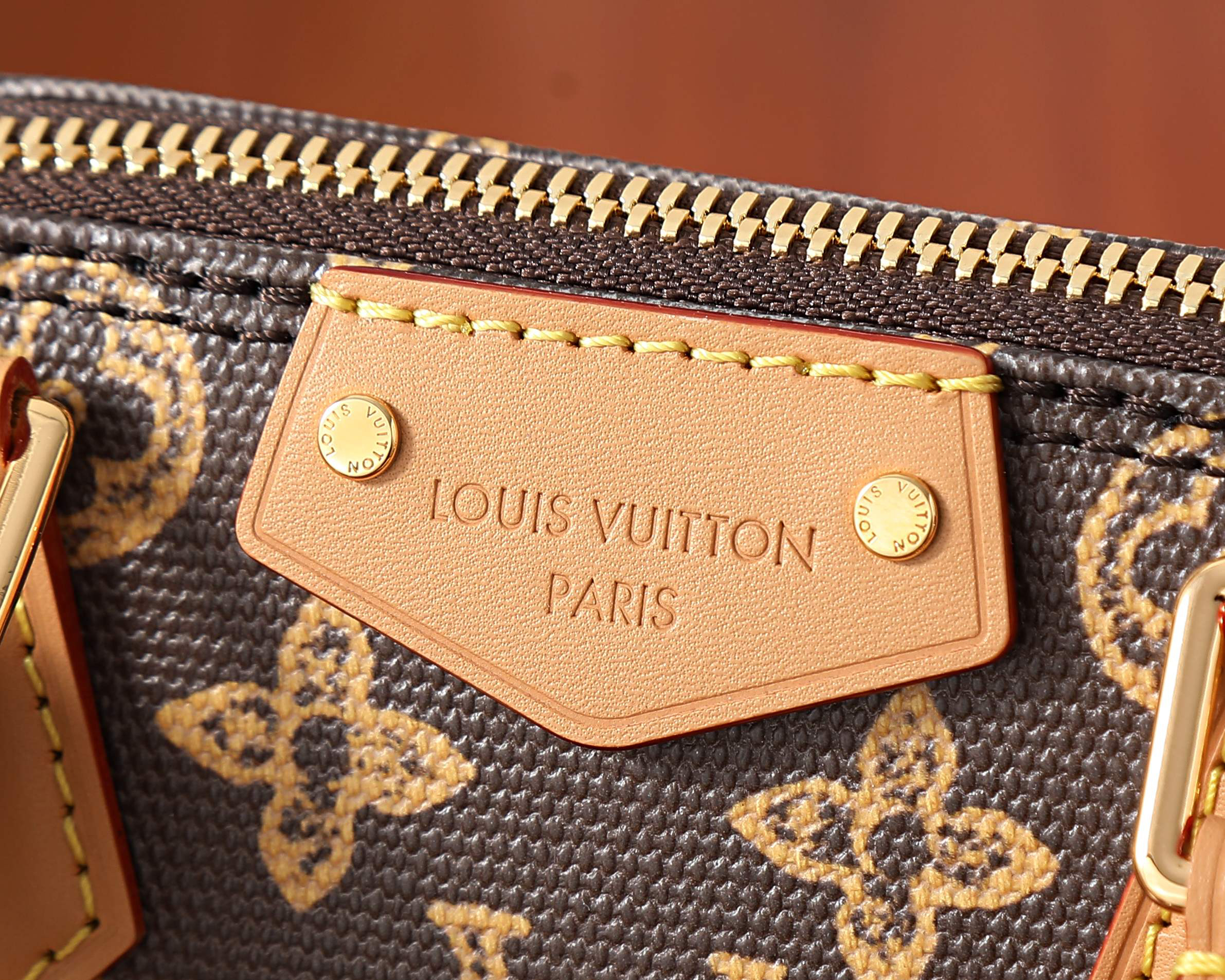 Louis Vuitton Alma Trunk BB Monogram Origine Ebene Handbag - Image 5