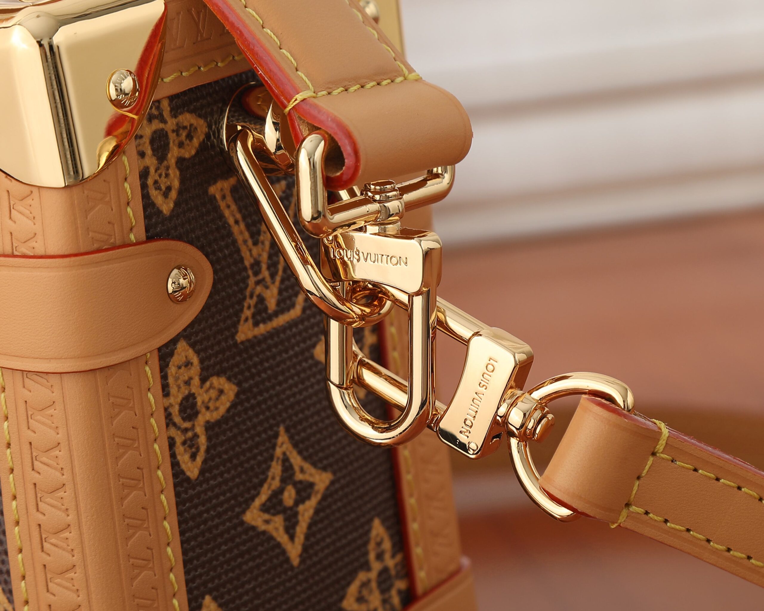Louis Vuitton Side Trunk MM Monogram Origine Ebene Canvas Bag - Image 5