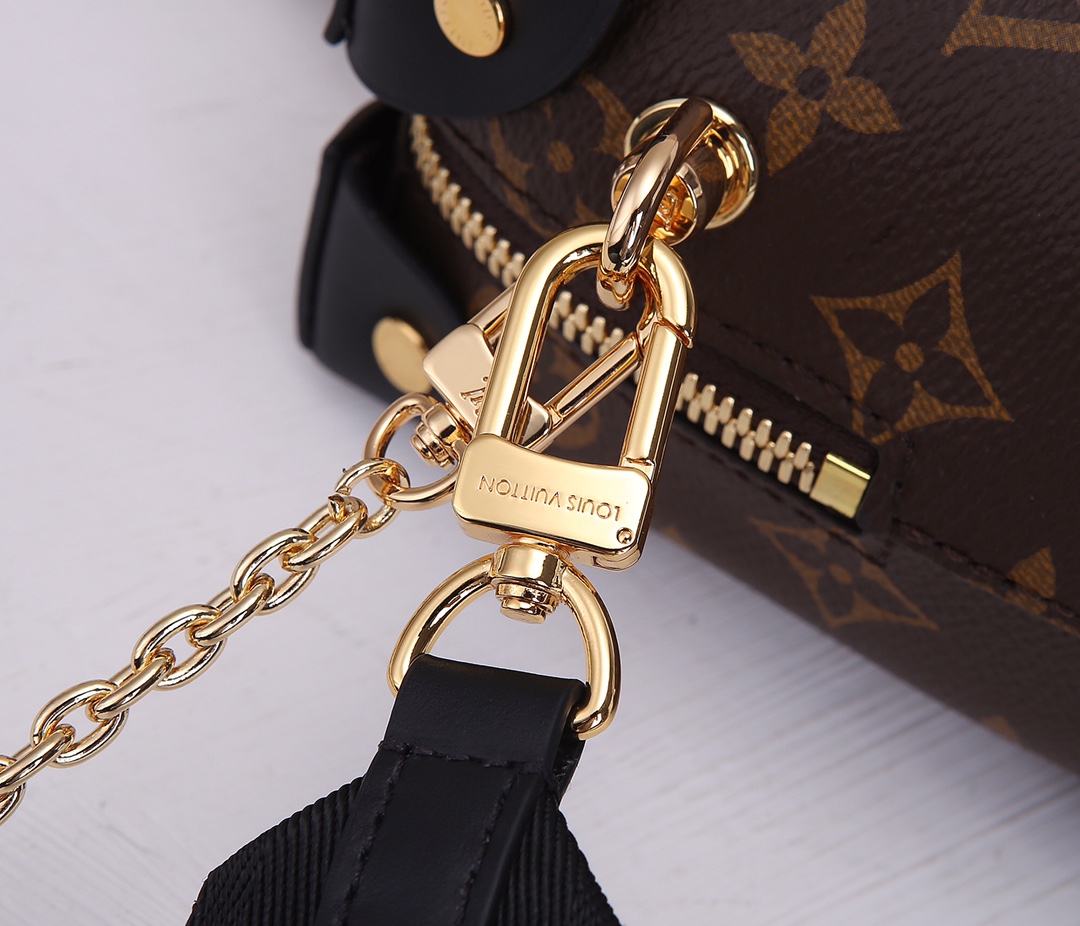 Louis Vuitton Petite Malle Souple Monogram Canvas Crossbody Bag - Image 5