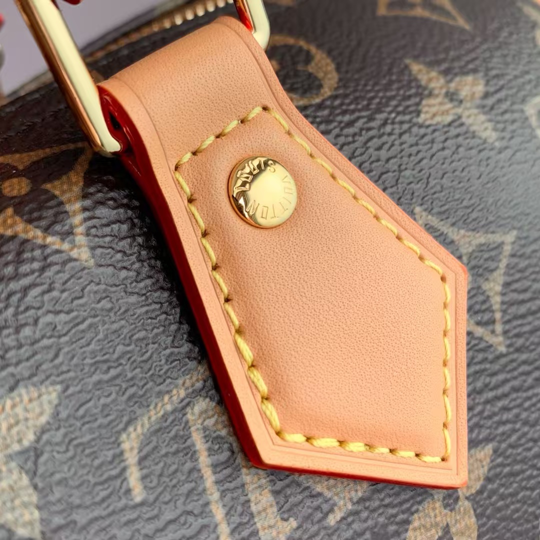 Speedy Soft 30 Dark Monogram Handbag - Image 5