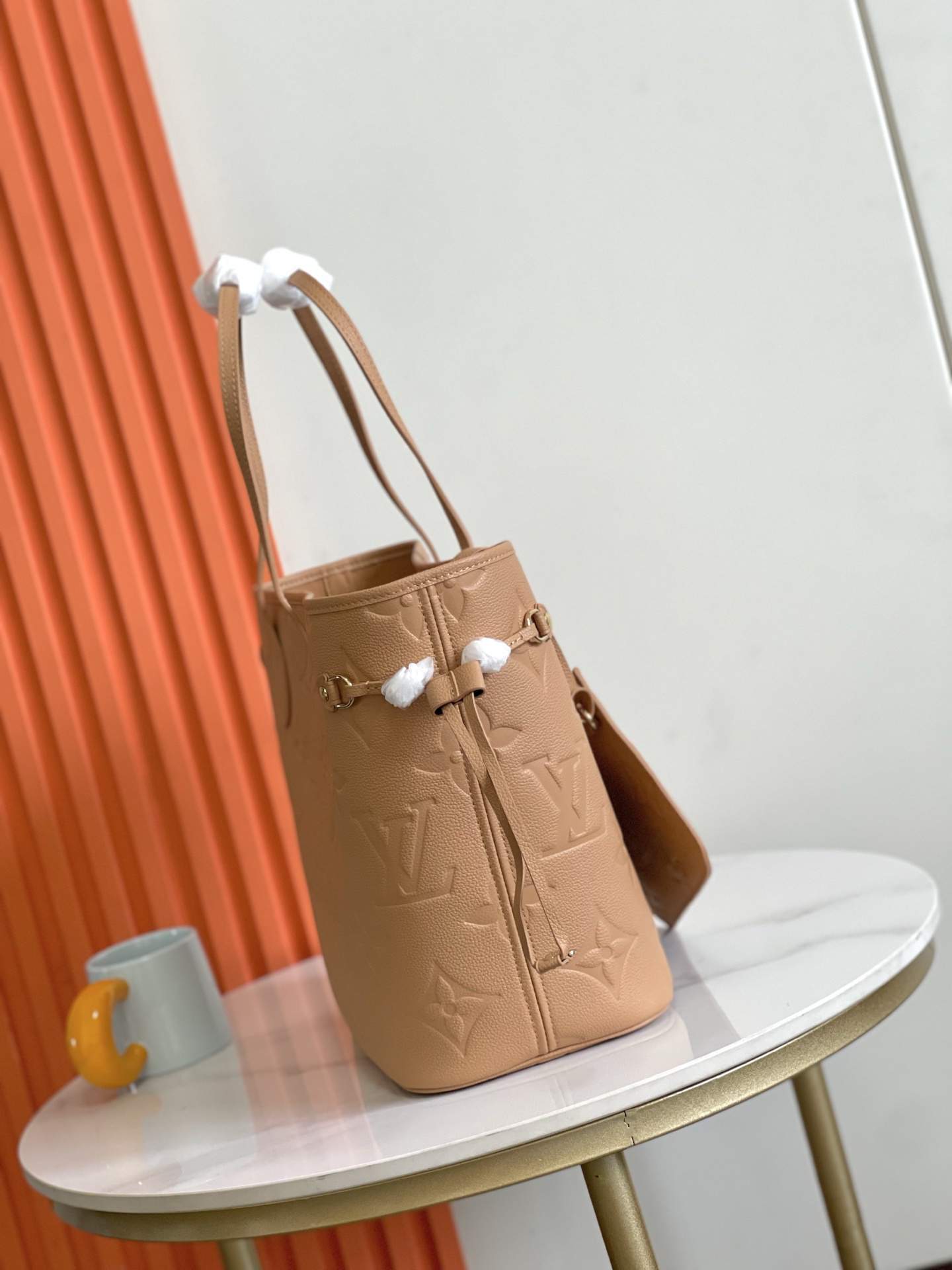Neverfull MM Monogram Empreinte Leather Tote Bag - Image 5