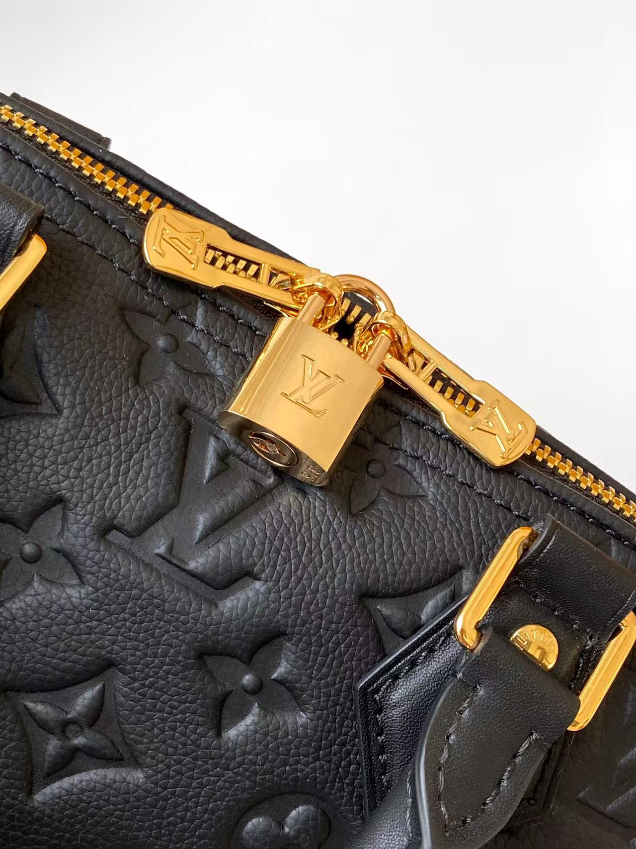 Alma PM Handbag in Black Monogram Empreinte Leather - Image 5