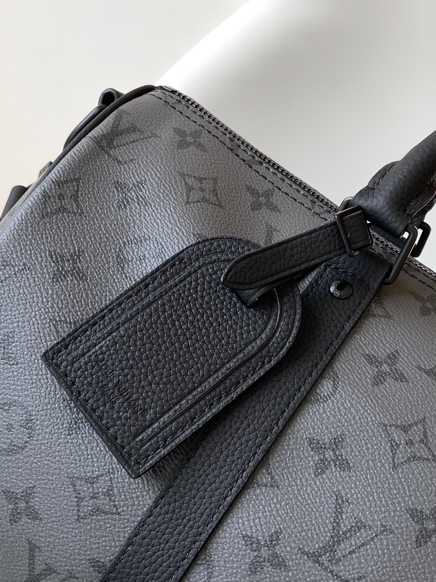 Louis Vuitton Keepall Bandouliere 35 Travel Bag in Monogram Eclipse - Image 5