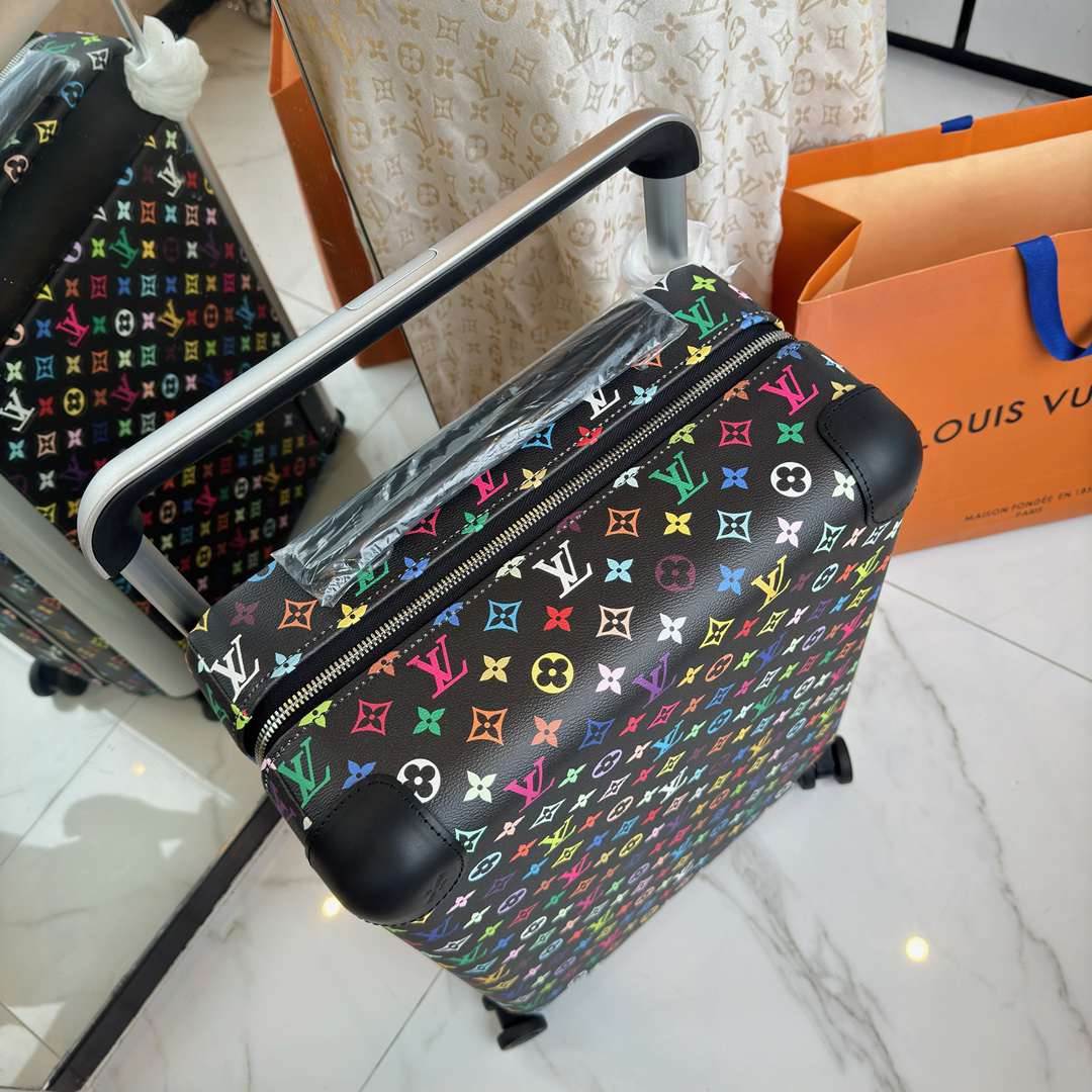 Louis Vuitton Horizon 55 Carry-On Suitcase in Black Multicolor Monogram - Image 5