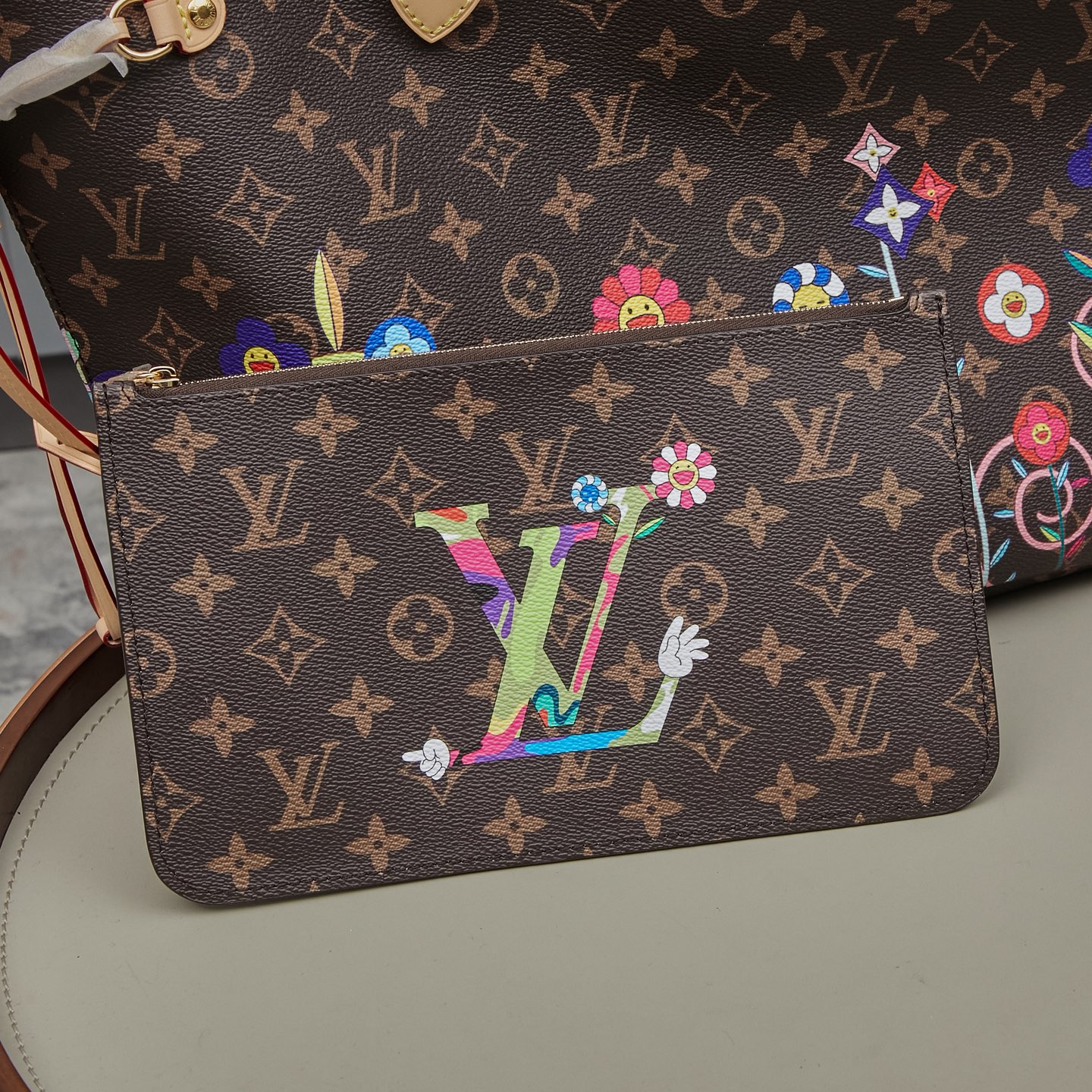 Louis Vuitton x Takashi Murakami Neverfull MM Tote Bag M13271 - Image 5