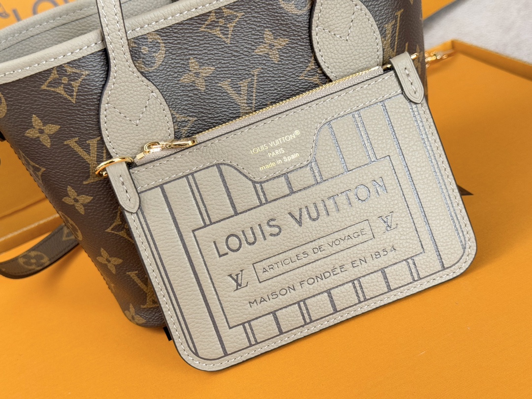 Louis Vuitton Neverfull Bandouliere Inside Out BB Reversible Tote Bag - Image 5