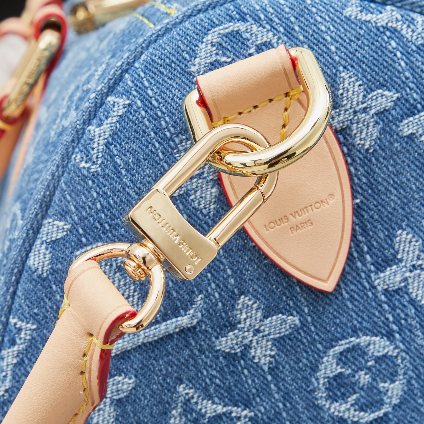 Louis Vuitton Speedy Bandouliere 30 Denim Handbag - Image 5