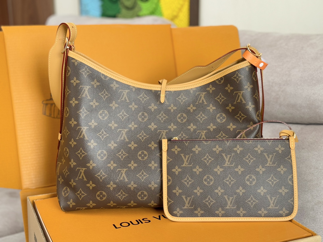 Louis Vuitton CarryAll MM Monogram Canvas Shoulder Bag - Image 5