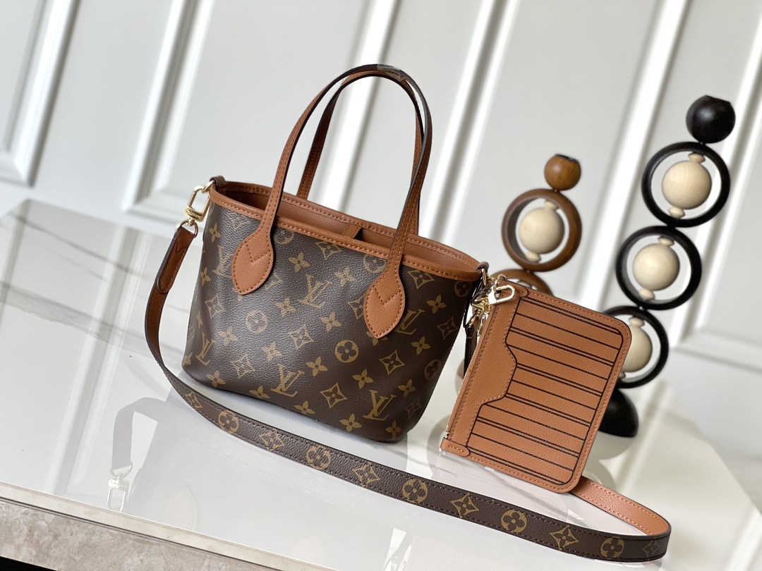 Louis Vuitton Neverfull Bandouliere Inside Out BB Reversible Monogram Canvas Tote Bag - Image 5
