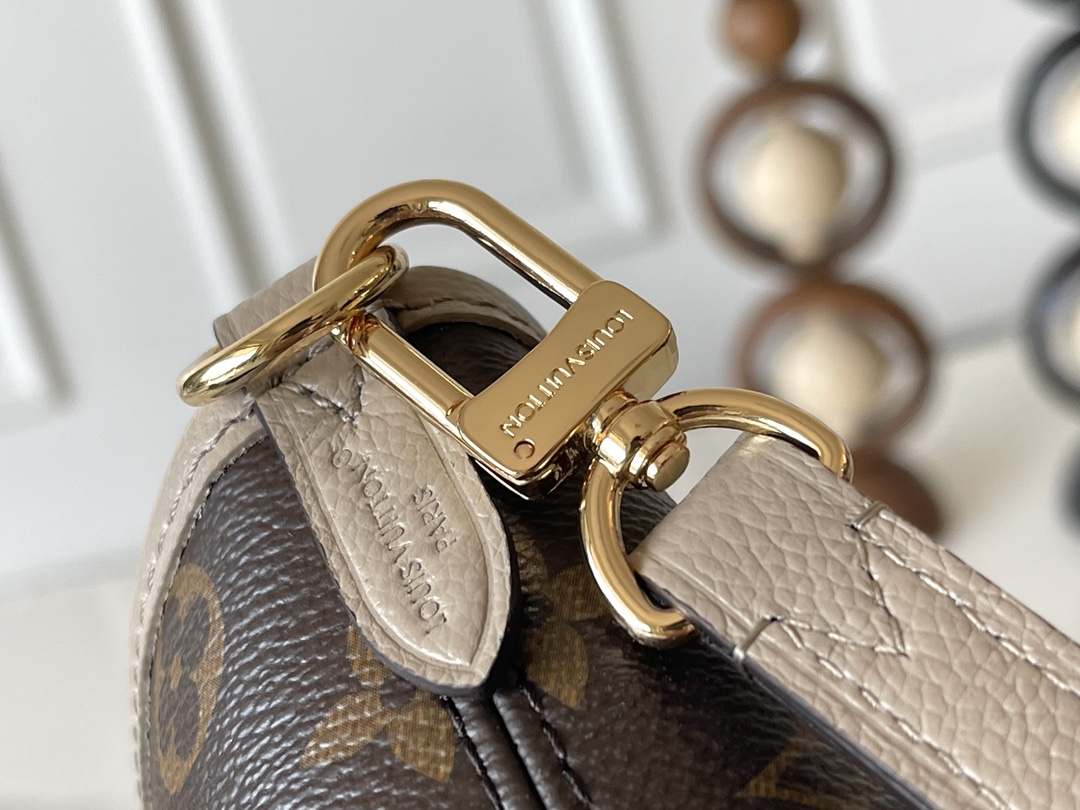 Louis Vuitton Neverfull BB Handbag, Damier Azur Canvas, Gray, Small - Image 5