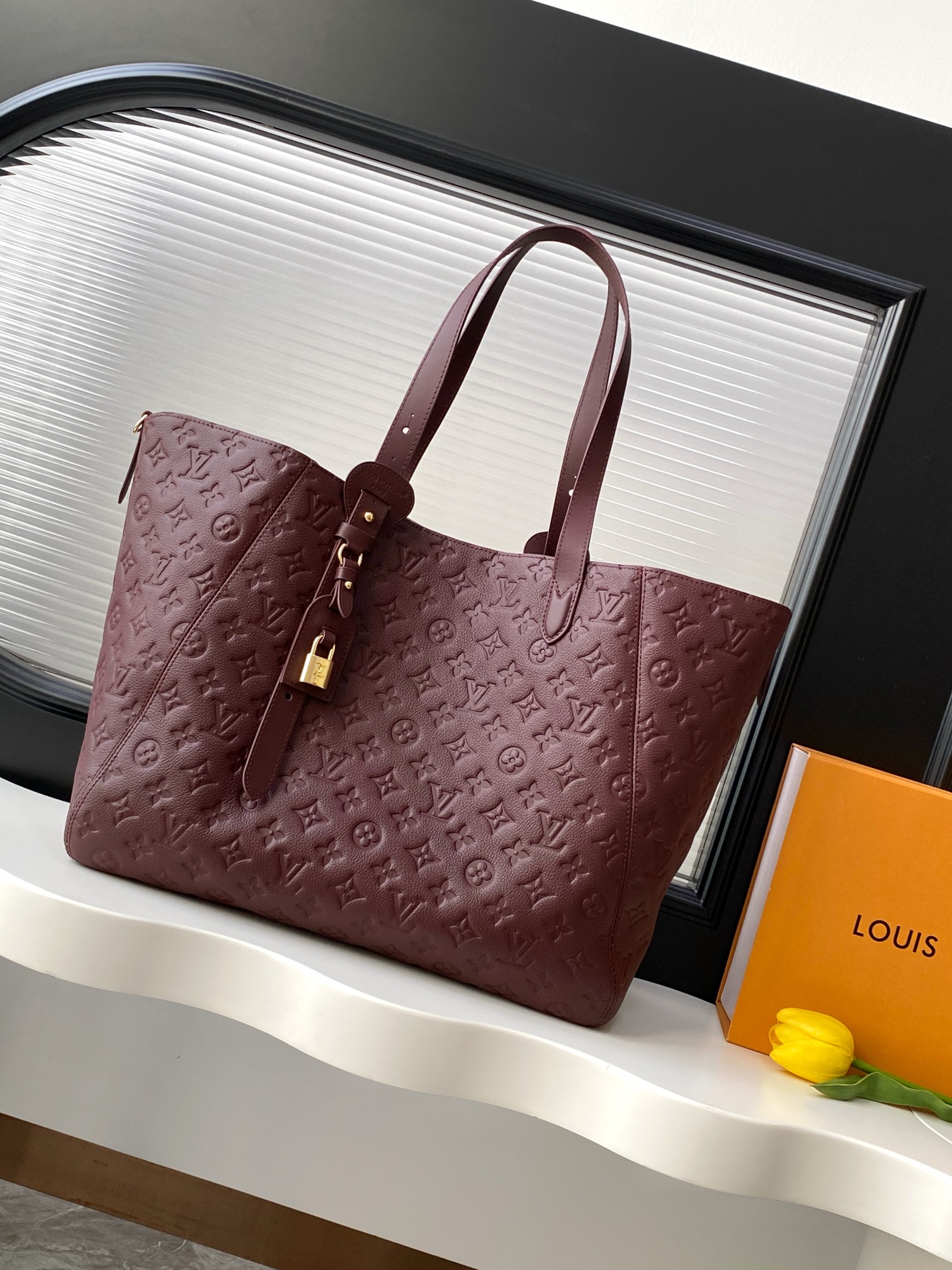 Louis Vuitton All In One MM Monogram Empreinte Leather Bag - Image 5