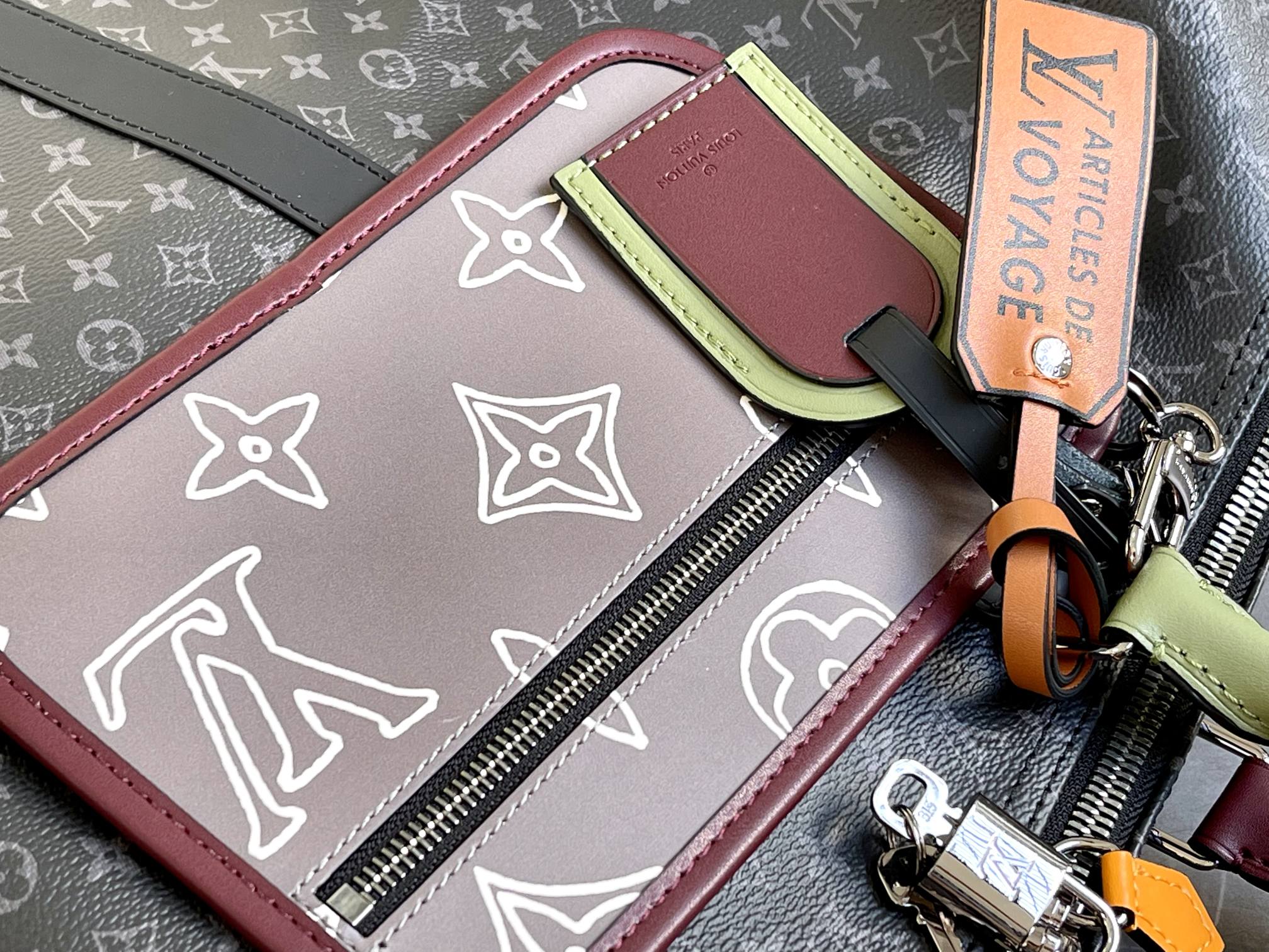 Keepall Bandouliere Patchwork Travel Bag - Image 5