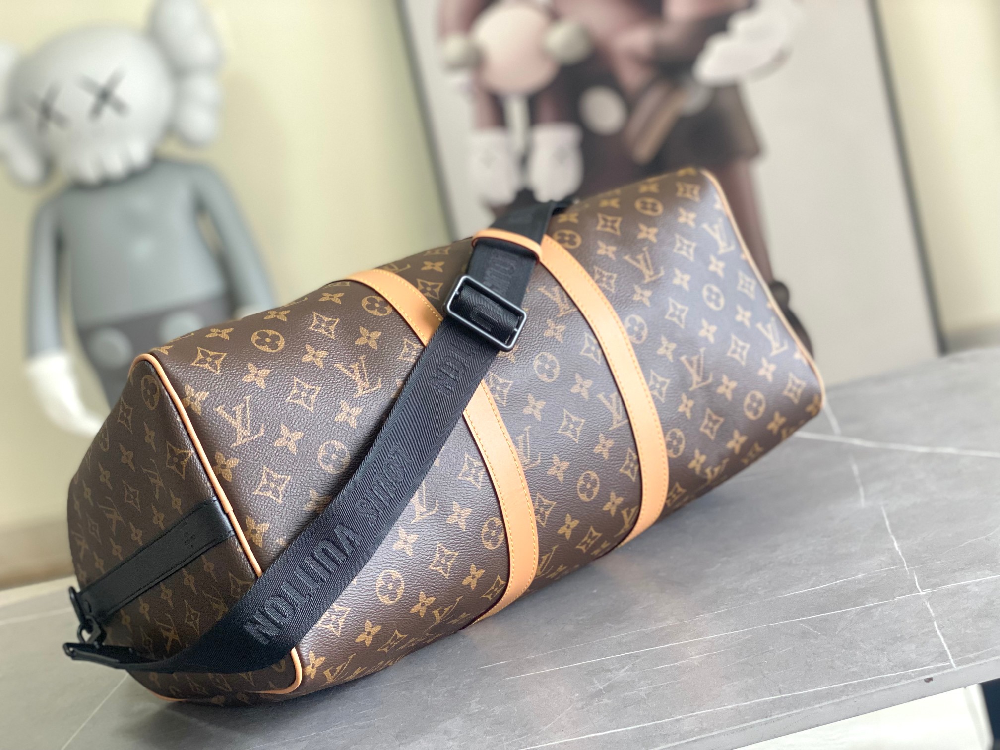 Louis Vuitton Keepall 45 Travel Bag with Shoulder Strap - Image 5