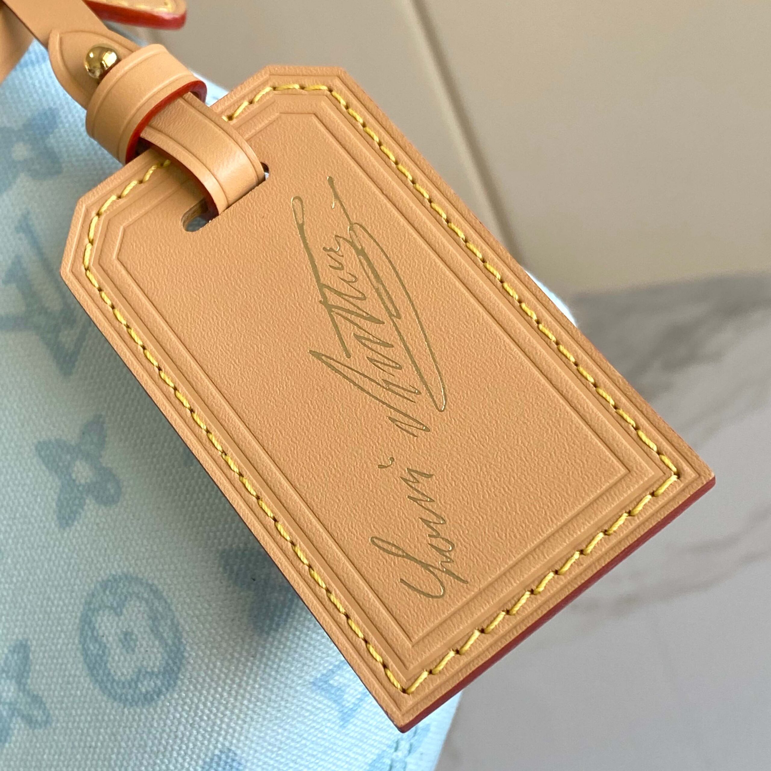 Louis Vuitton Pochette Hills Monogram Origine Blue Shoulder Bag - Image 5