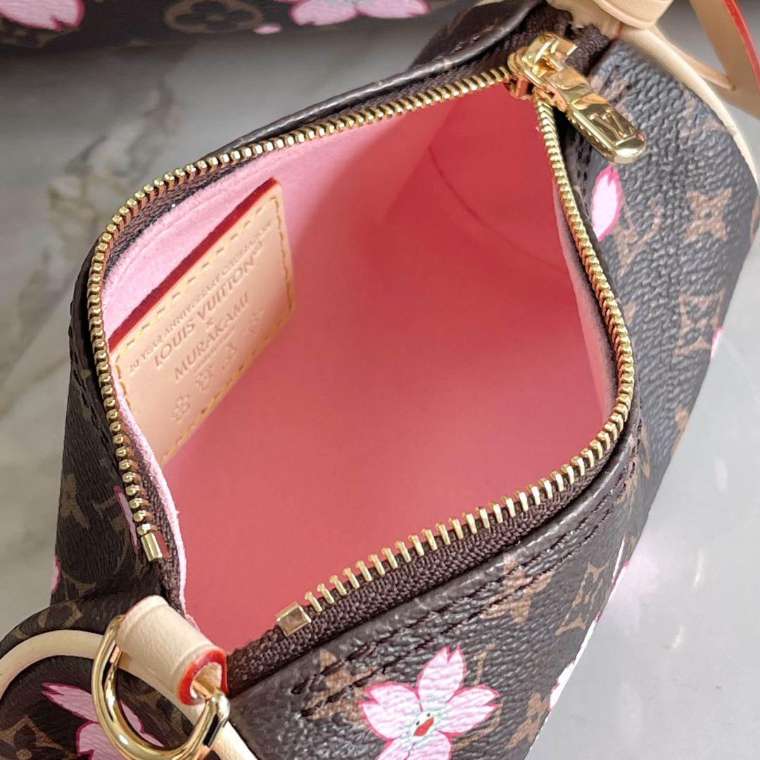 Louis Vuitton x Takashi Murakami Papillon Cherry Blossom Bag - Image 5