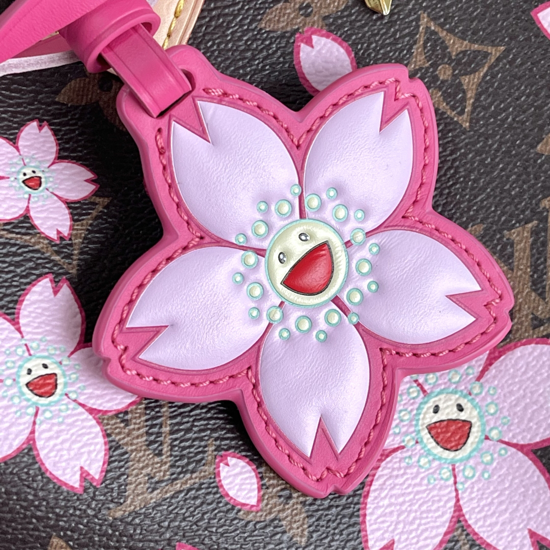 Louis Vuitton x Takashi Murakami Speedy Bandouliere 25 Cherry Blossom Bag - Image 5