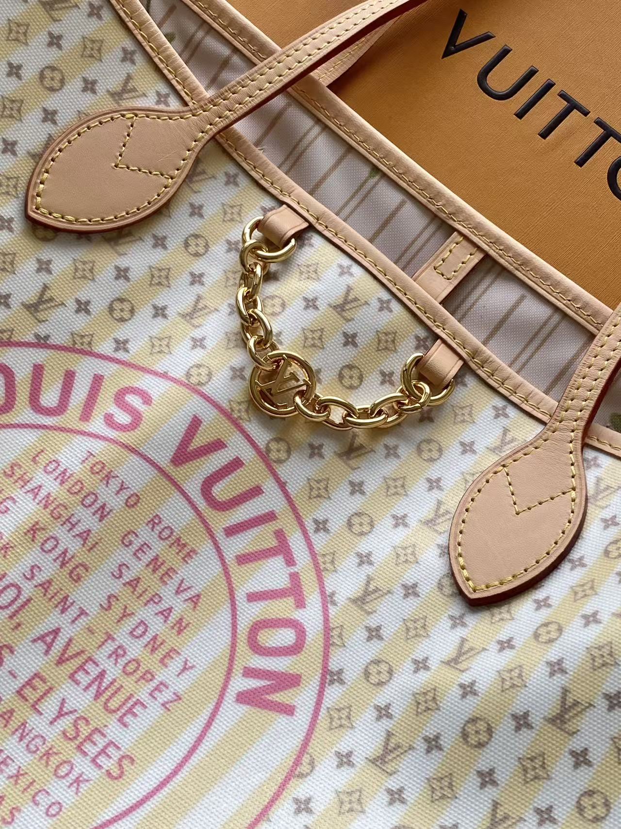 Louis Vuitton Neverfull MM Stamp Monogram Canvas Tote Bag - Image 5
