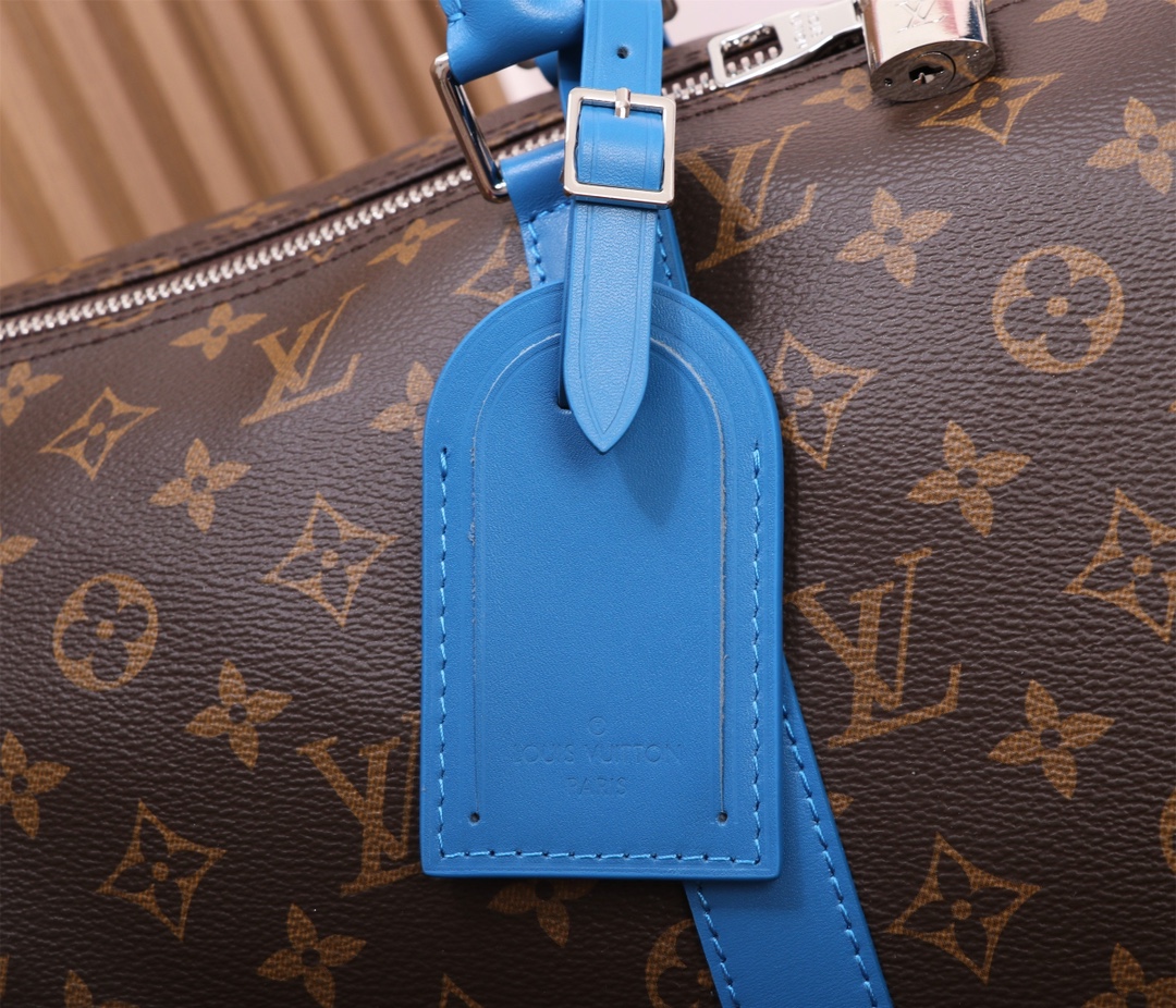Keepall Bandoulière 50 Travel Bag in Monogram Macassar Canvas - Image 5
