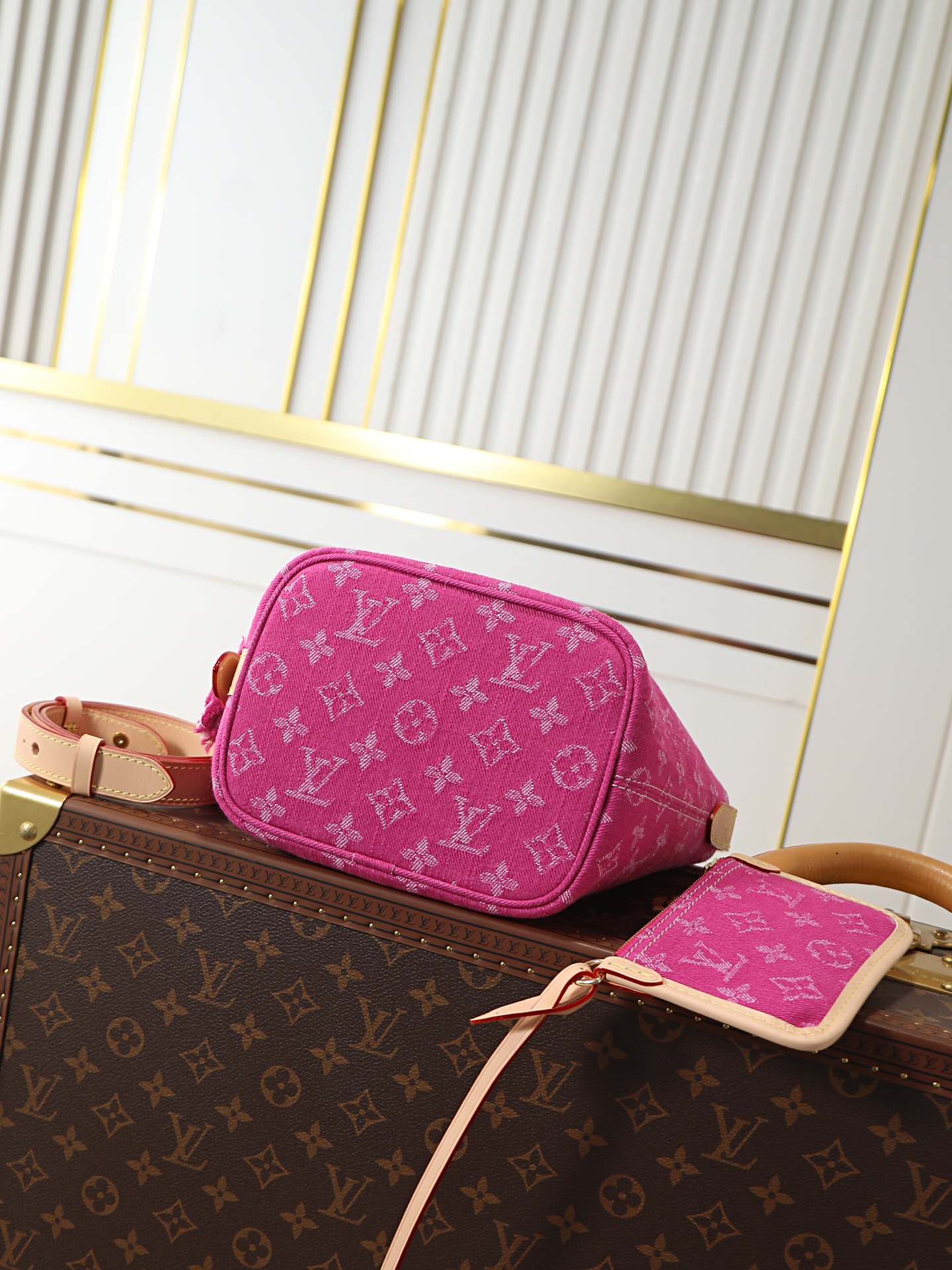 Louis Vuitton All In BB Denim Bucket Bag M27626 - Image 5