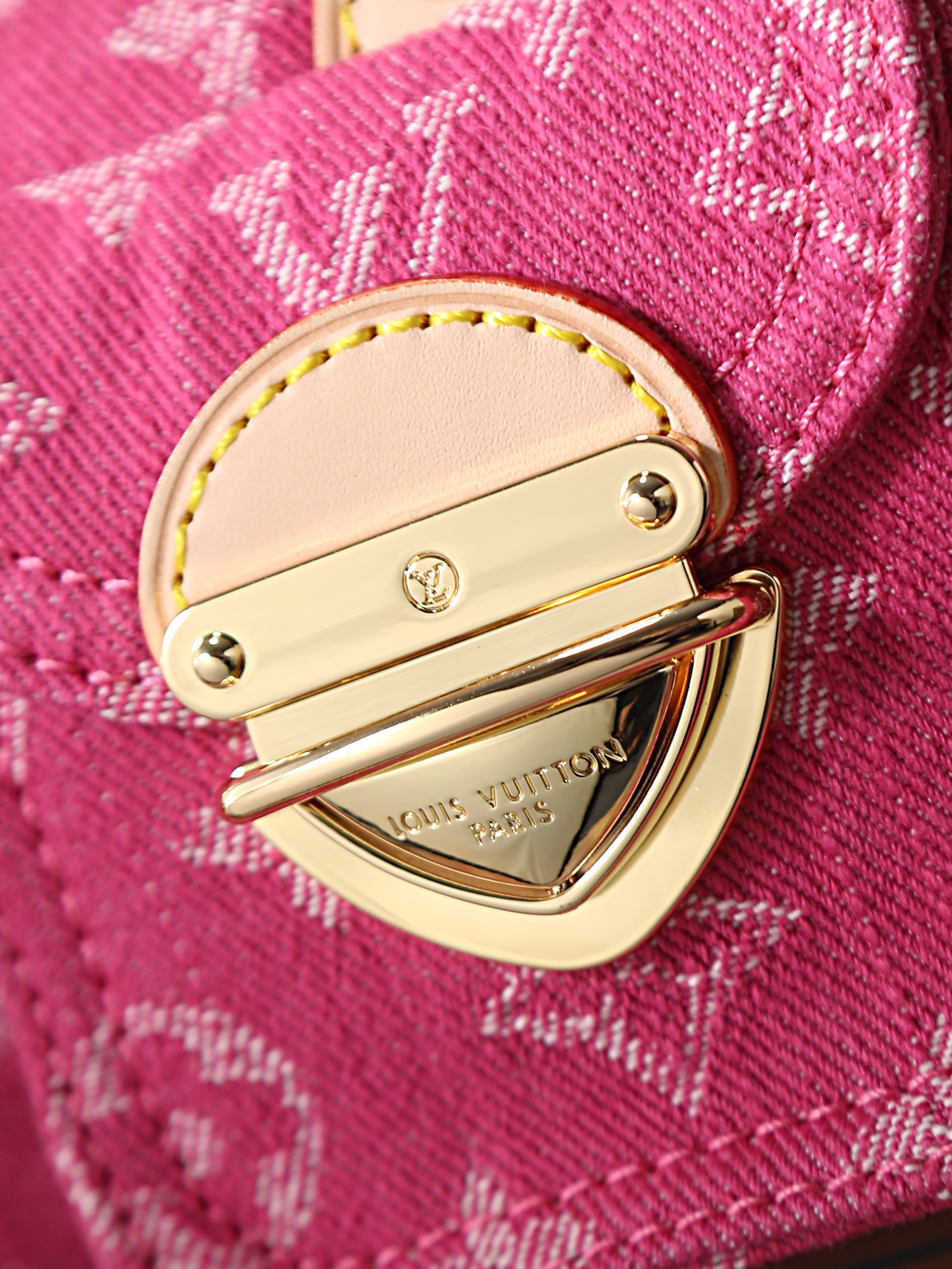 Louis Vuitton Nano Speedy Handbag in Blue Monogram Denim - Image 5