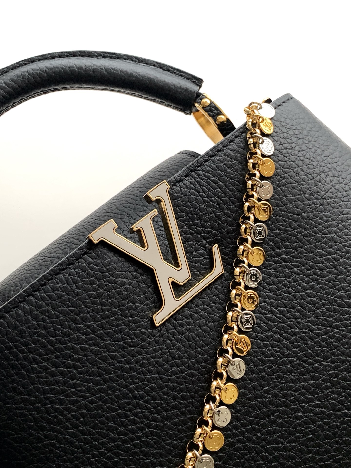 Louis Vuitton Capucines Handbag, LV Confetti Collection, M28197 - Image 5