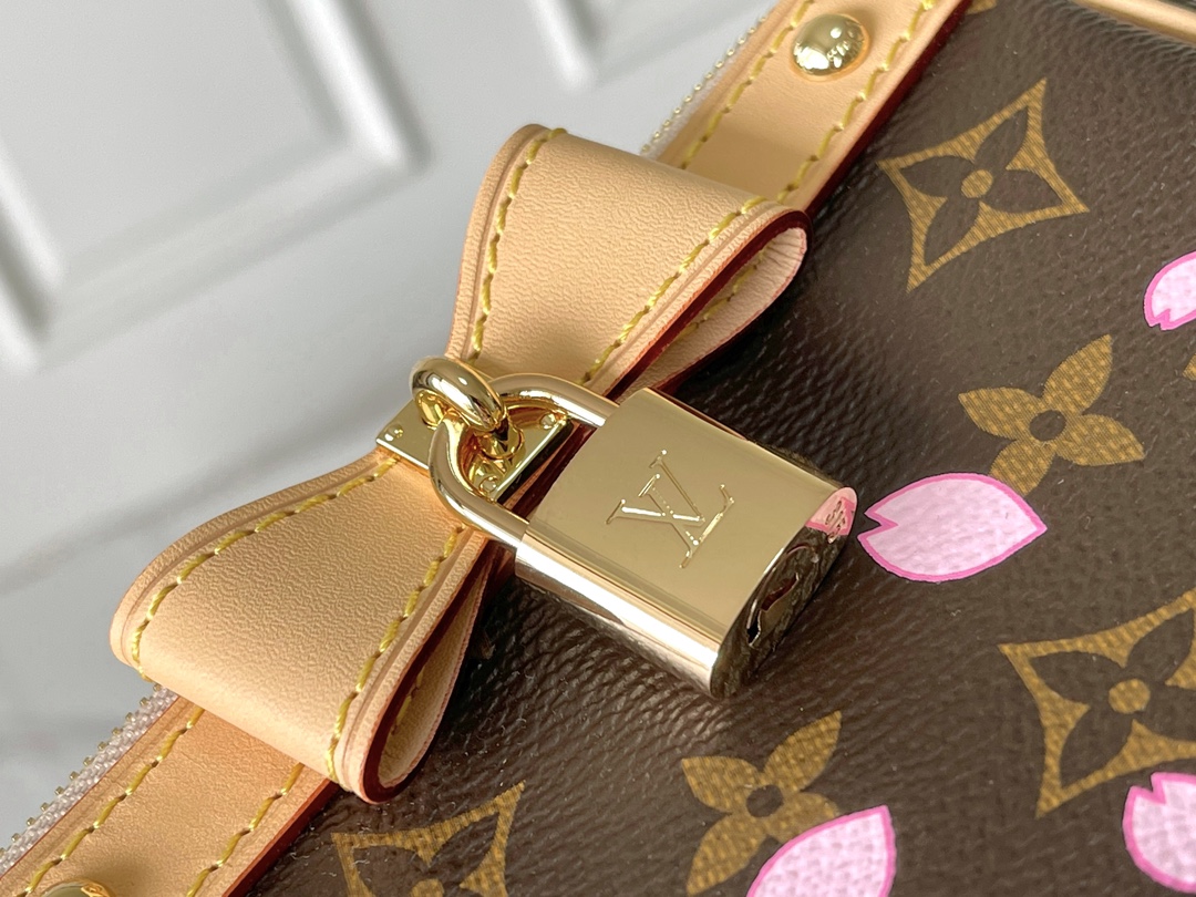 Louis Vuitton Pochette Accessoires M13666 Cherry Blossom Monogram Canvas Pouch - Image 5