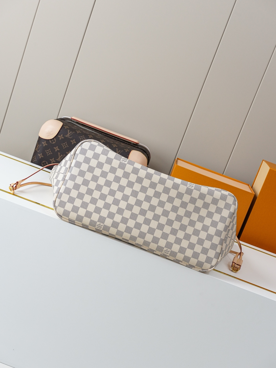 Louis Vuitton Neverfull Large Tote Bag M41360 in Damier Azur - Image 5