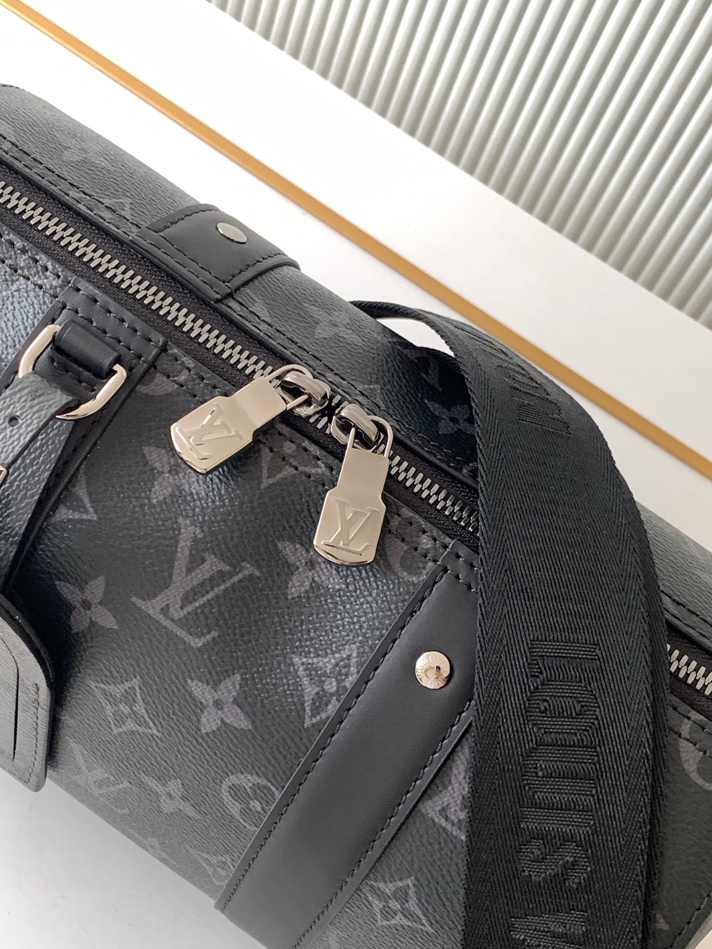 Louis Vuitton City Keepall Travel Bag M45936 in Black Monogram Eclipse - Image 5