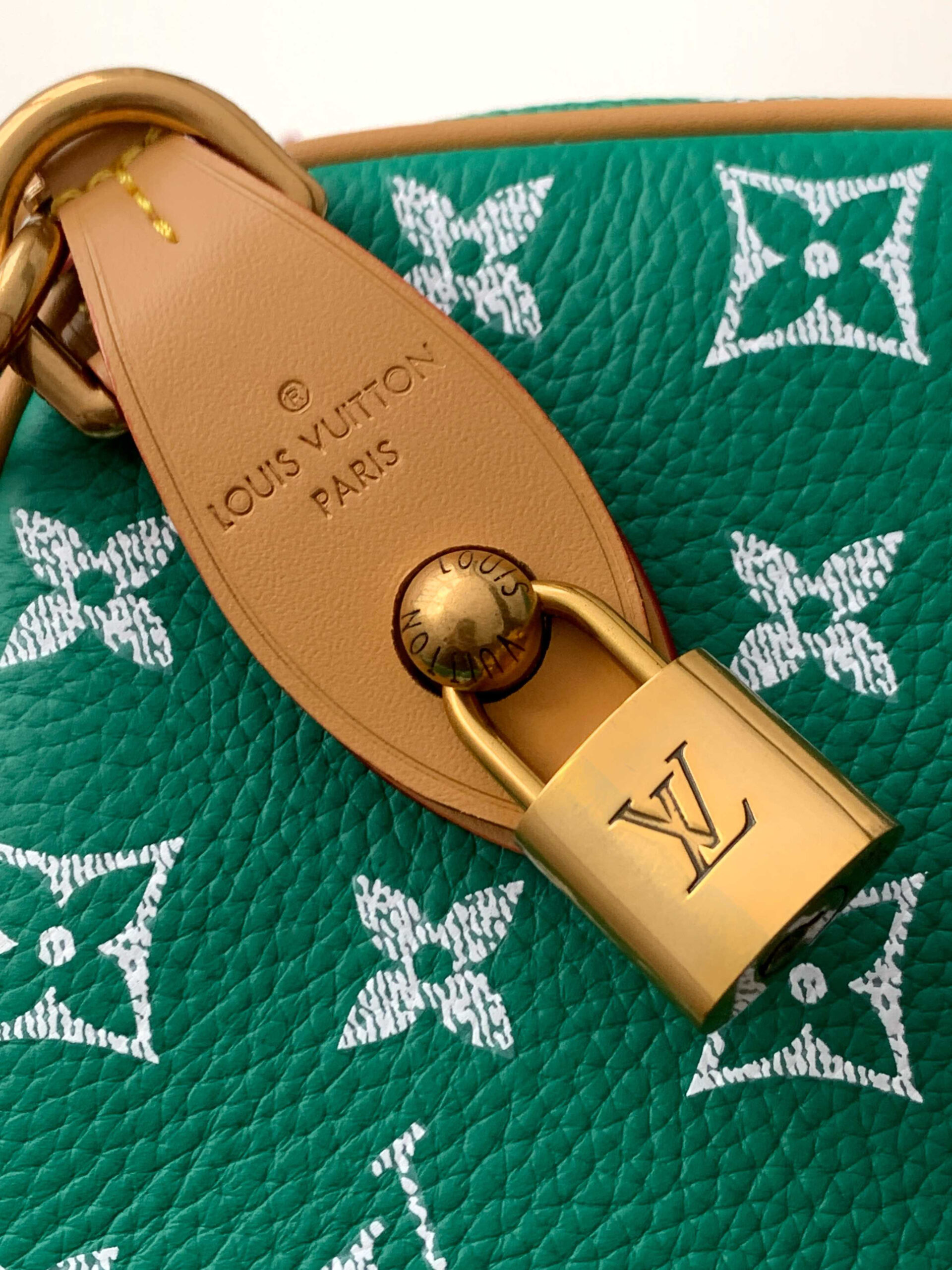 Speedy P9 Bandoulière 30 Green Leather Handbag - Image 5