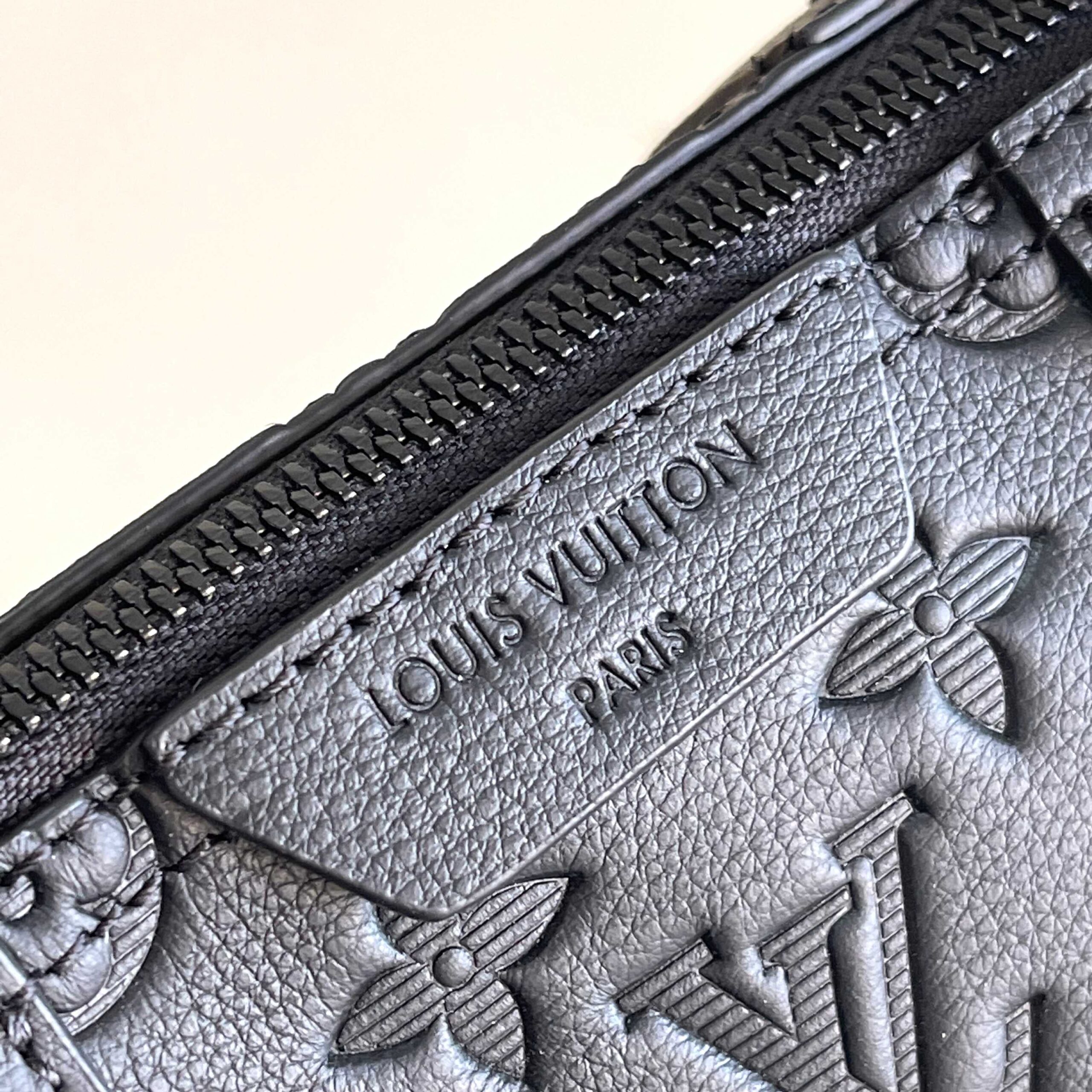 Louis Vuitton City Keepall Travel Bag in Monogram Shadow Leather - Image 5