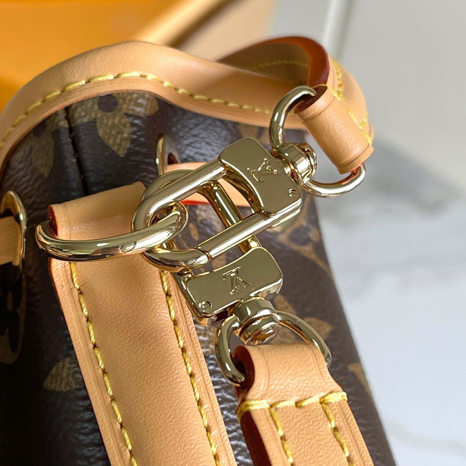 Nano Noe Monogram Canvas Bucket Bag - Image 5