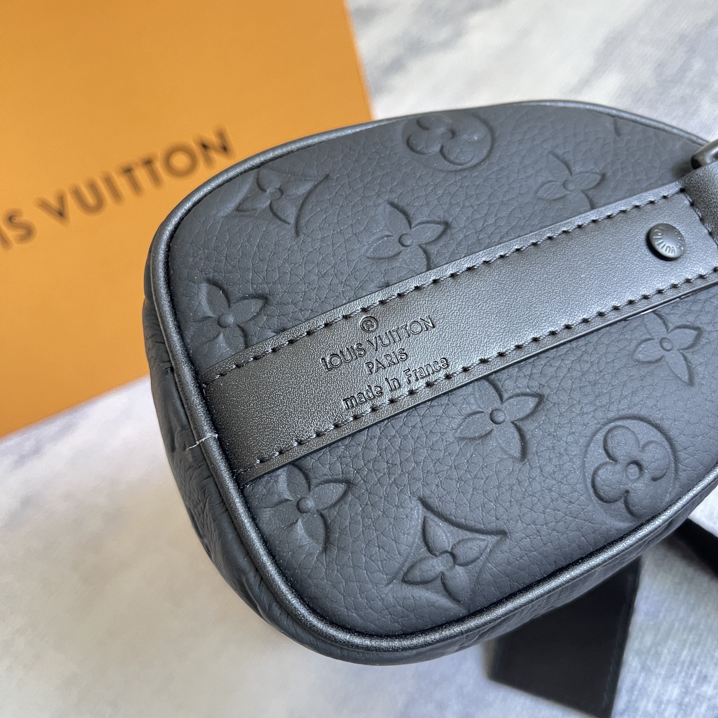 Louis Vuitton Keepall Mini Handbag in Taurillon Monogram Leather - Image 5
