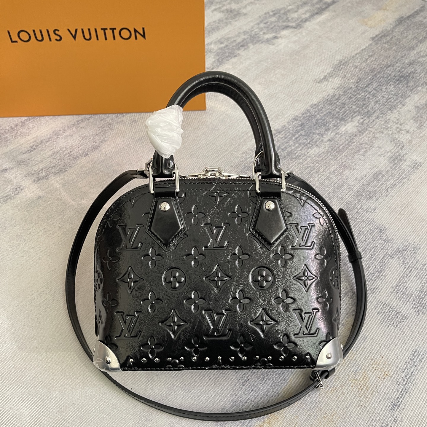 Louis Vuitton Alma BB Monogram Saga Handbag - Image 5