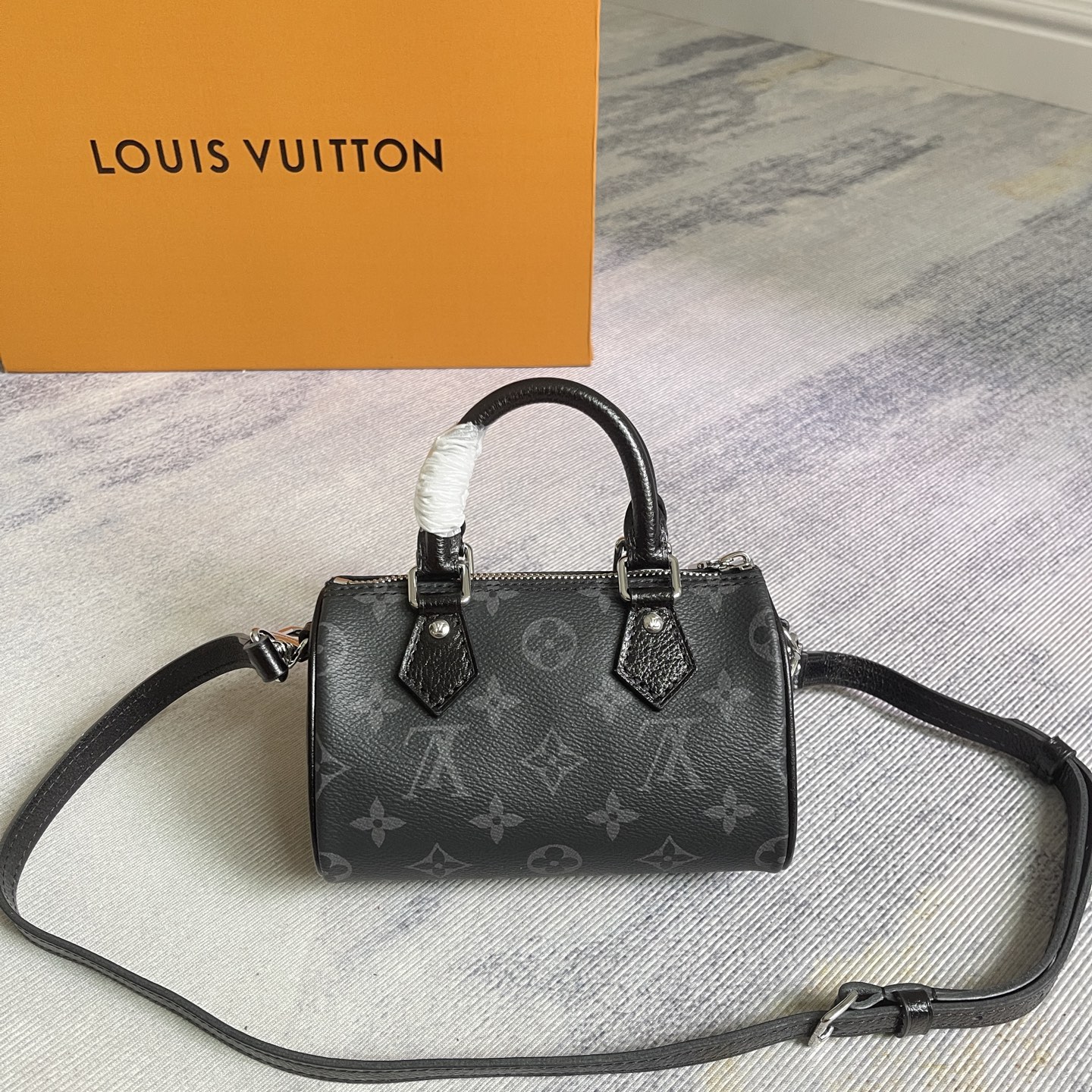 Louis Vuitton Nano Speedy Monogram Eclipse Handbag M26573 - Image 5