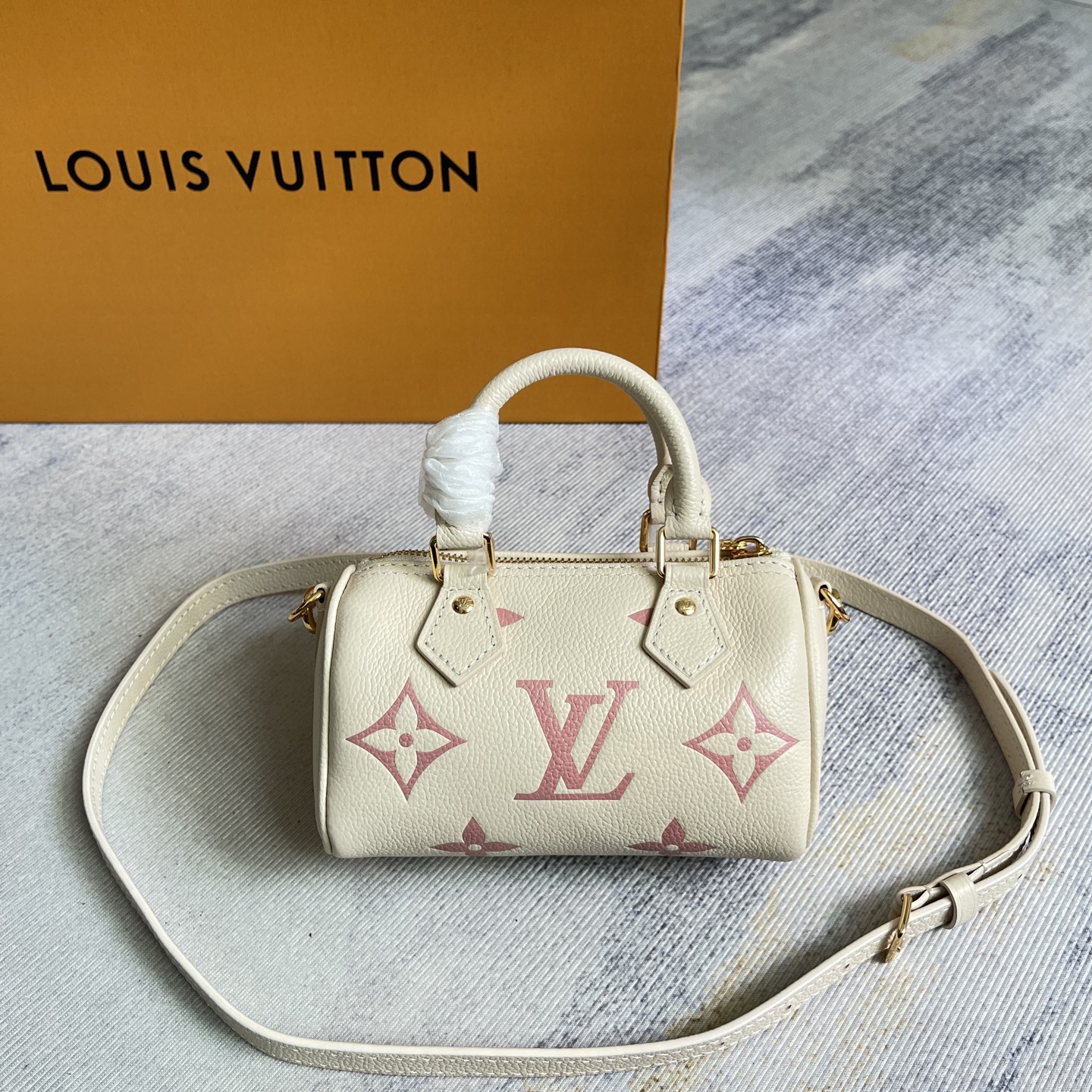 Louis Vuitton Nano Speedy Handbag in Monogram Empreinte Leather - Image 5