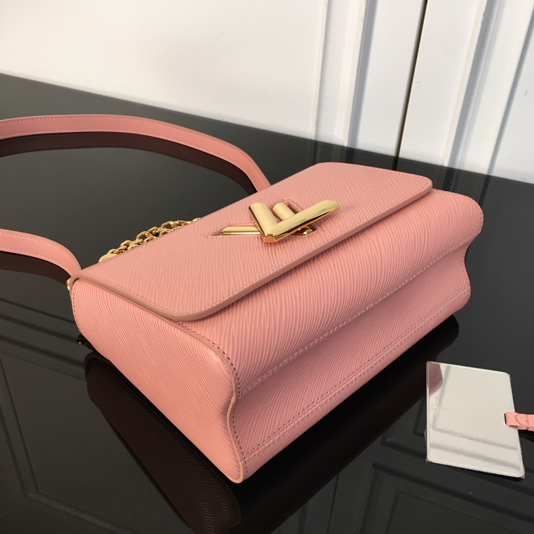Louis Vuitton Twist Medium Pink Leather Shoulder Bag - Image 5