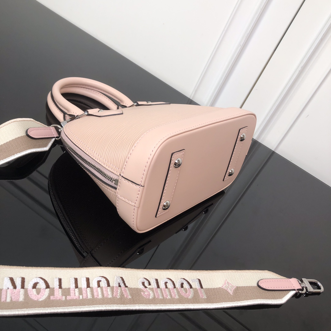 Louis Vuitton Alma BB Crossbody Bag in Pink Epi Leather - Image 5