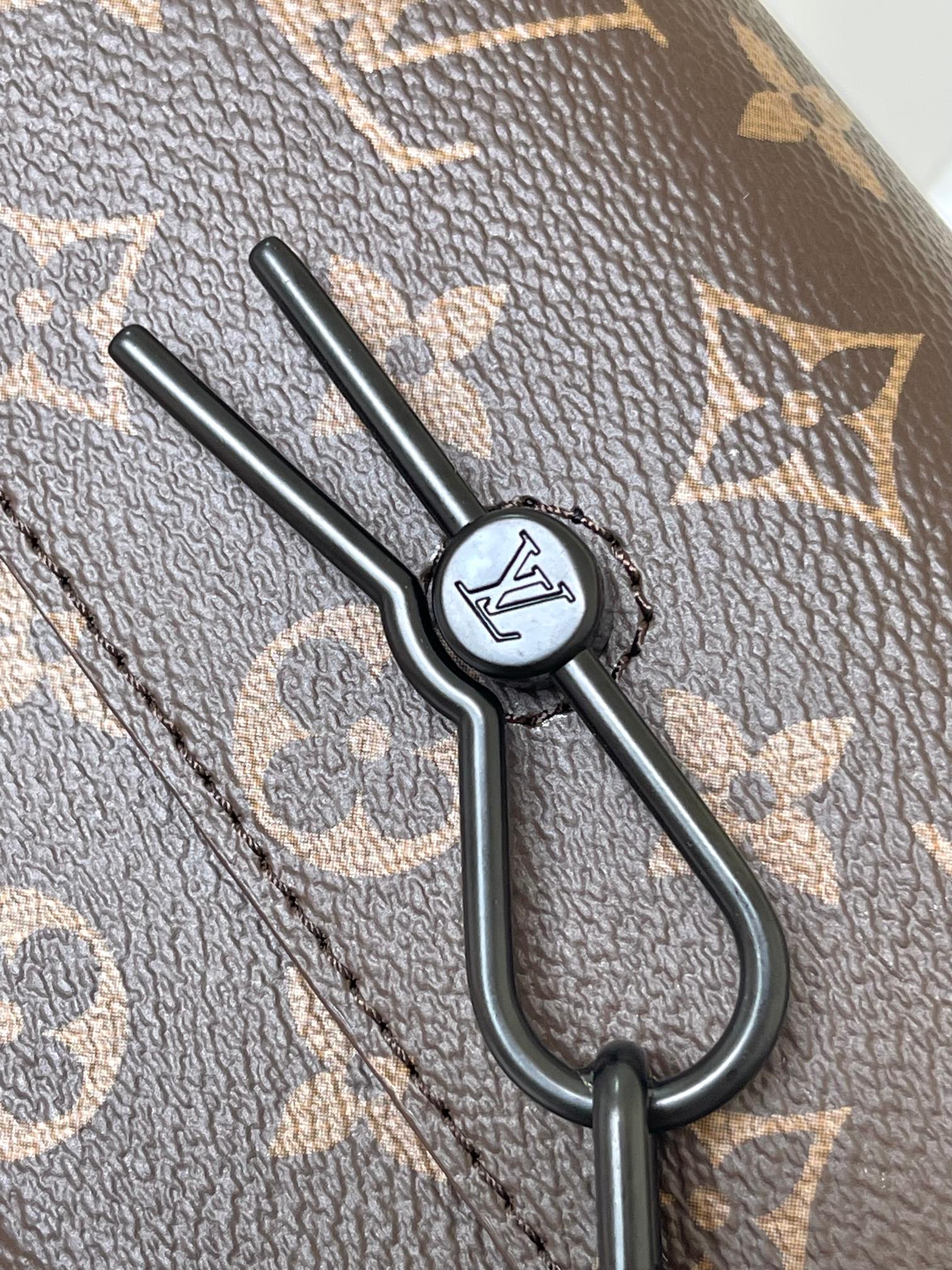 Louis Vuitton Mini Steamer Handbag in Monogram Eclipse Canvas - Image 5