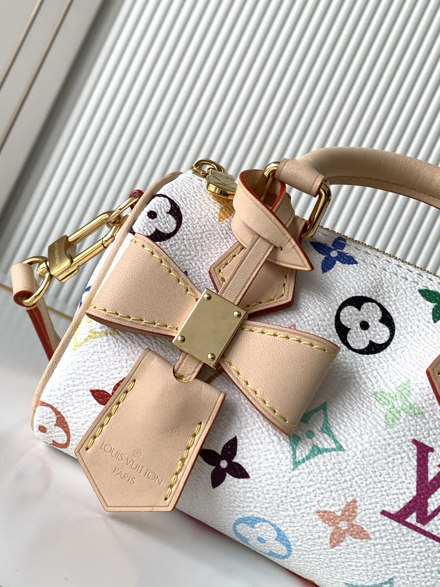 Nano Speedy Handbag in Monogram Coated Canvas - Image 5