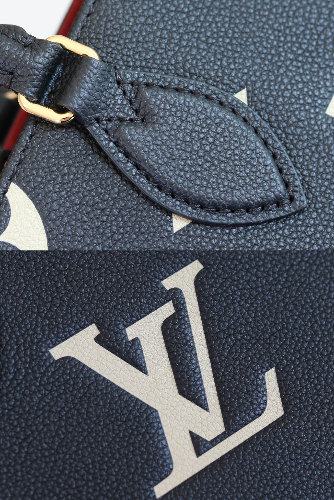 Louis Vuitton Onthego Small Tote Bag in Monogram Empreinte Leather - Image 5