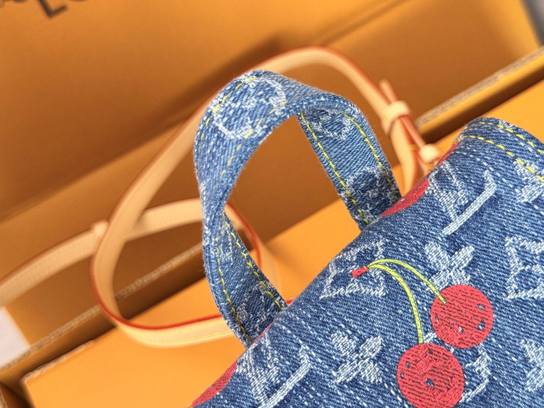 Louis Vuitton LV x TM Venice NM Shoulder Bag in Monogram Cherry Denim - Image 5