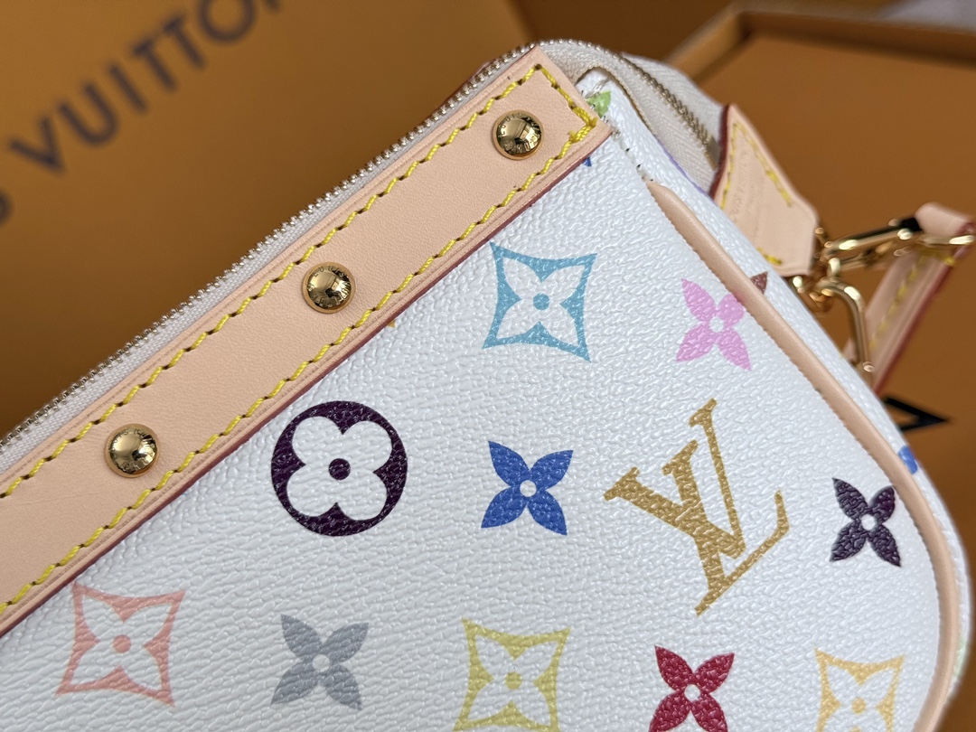 Louis Vuitton x Takashi Murakami Pochette Accessoires Handbag - Image 5
