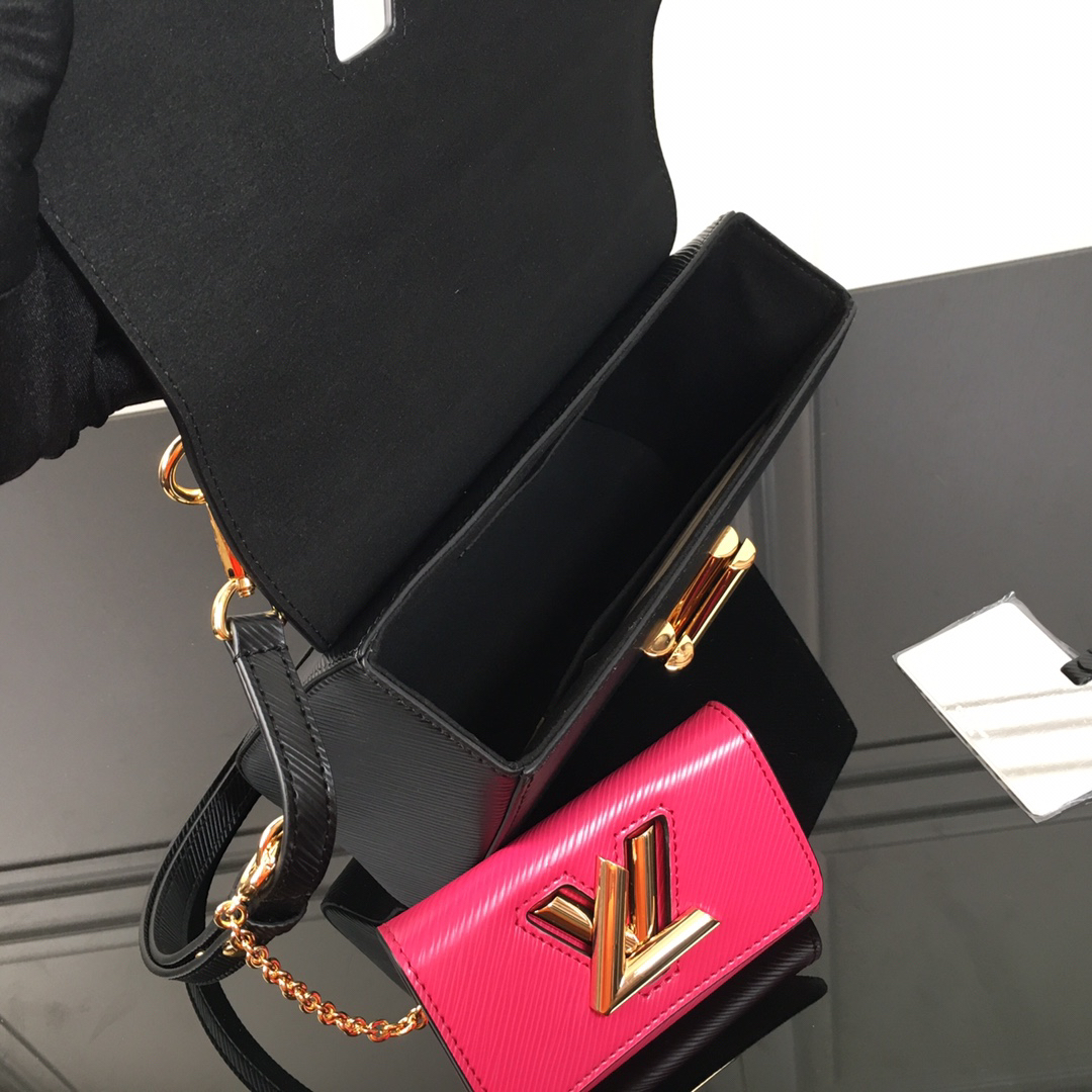 Louis Vuitton Twist Medium Crossbody Bag with Detachable Twisty Clutch - Image 5