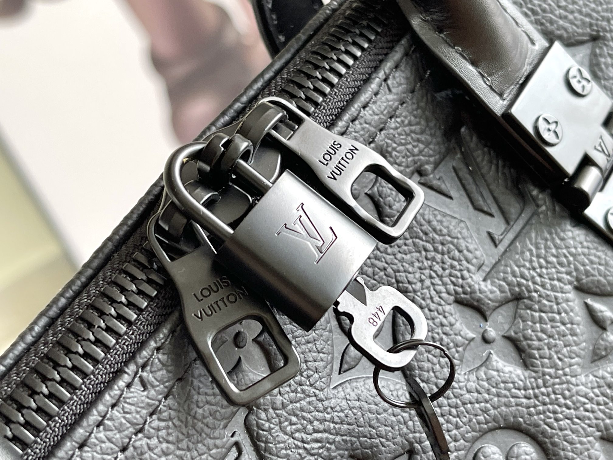 Keepall M44470 Monogram Taurillon Leather Travel Bag - Image 5