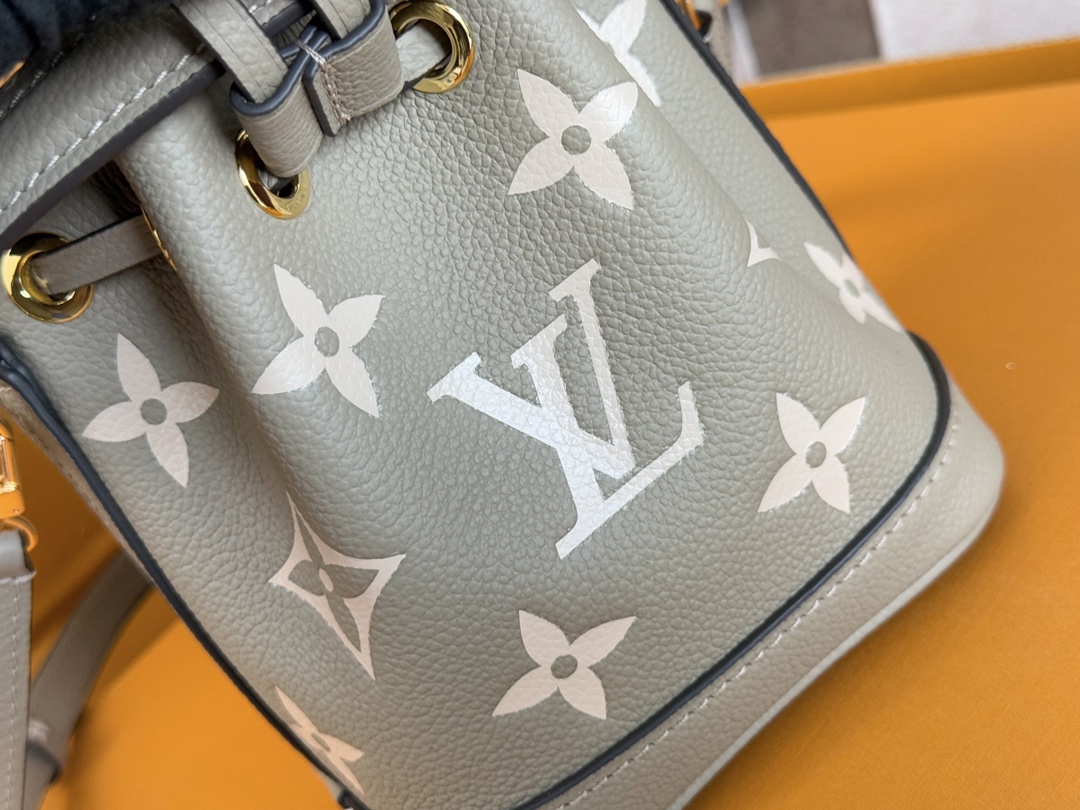 Louis Vuitton Nano Noé Monogram Empreinte Leather Crossbody Bag - Image 5